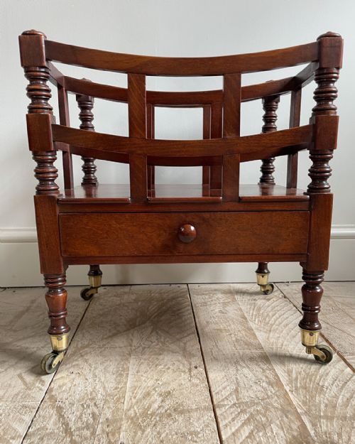 GEORGE IV MAHOGANY CANTERBURY - ADDITIONAL PHOTO 2