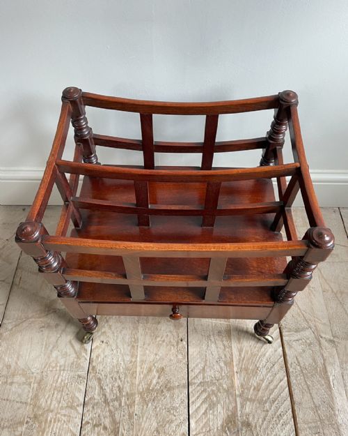 GEORGE IV MAHOGANY CANTERBURY - ADDITIONAL PHOTO 4