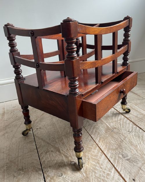 GEORGE IV MAHOGANY CANTERBURY - ADDITIONAL PHOTO 5