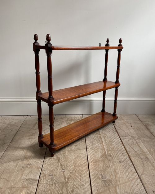 19th century mahogany wall shelves - CATEGORY: ANTIQUE FURNITURE - DATED 19TH CENTURY