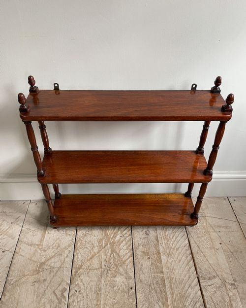 19TH CENTURY MAHOGANY WALL SHELVES - ADDITIONAL PHOTO 2