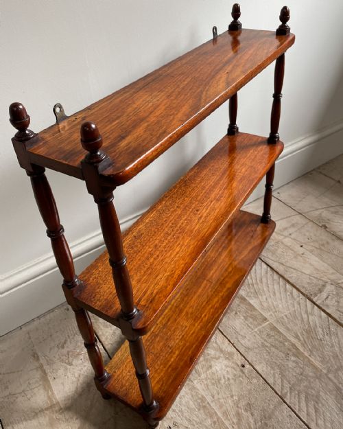 19TH CENTURY MAHOGANY WALL SHELVES - ADDITIONAL PHOTO 3