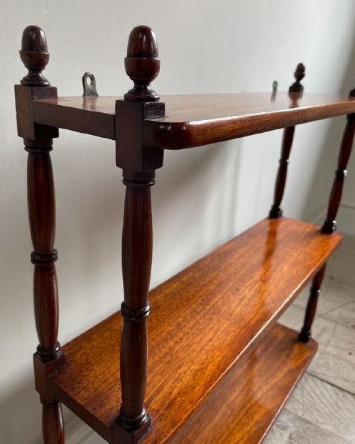 19TH CENTURY MAHOGANY WALL SHELVES - ADDITIONAL PHOTO 5