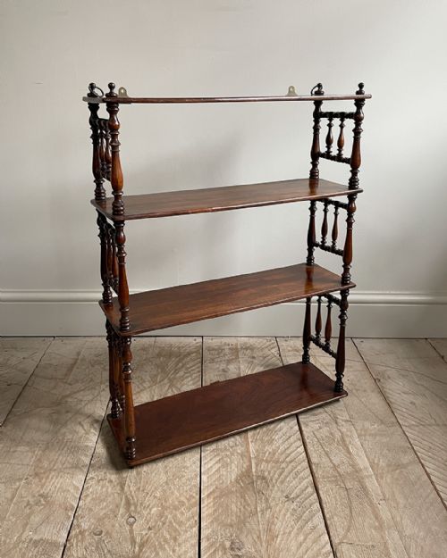 fine set of mahogany wall shelves - CATEGORY: ANTIQUE FURNITURE - DATED 19TH CENTURY