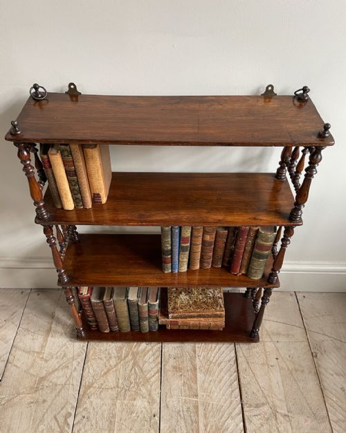 FINE SET OF MAHOGANY WALL SHELVES - ADDITIONAL PHOTO 5