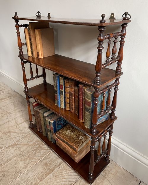FINE SET OF MAHOGANY WALL SHELVES - ADDITIONAL PHOTO 7