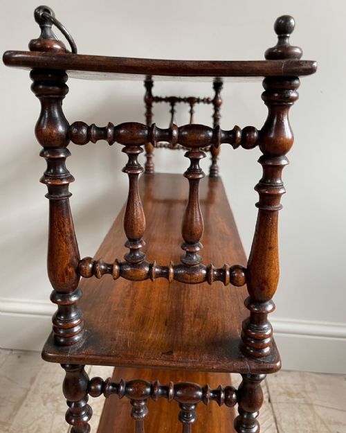 FINE SET OF MAHOGANY WALL SHELVES - ADDITIONAL PHOTO 8