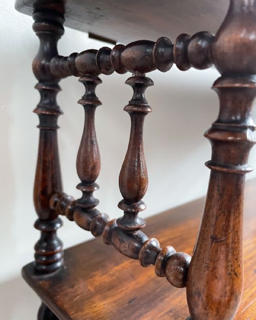 FINE SET OF MAHOGANY WALL SHELVES - ADDITIONAL PHOTO 9