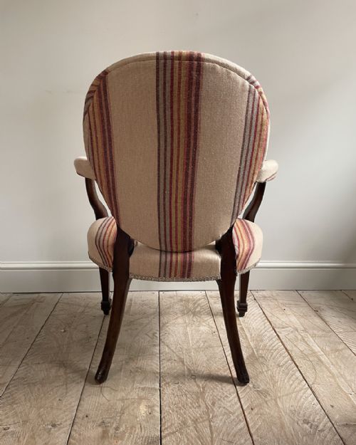 LOVELY EARLY 19TH CENTURY MAHOGANY FAUTEUIL - ADDITIONAL PHOTO 3