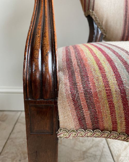 LOVELY EARLY 19TH CENTURY MAHOGANY FAUTEUIL - ADDITIONAL PHOTO 8