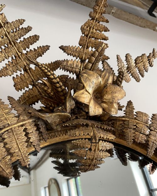SPECTACULAR LARGE GILT GIRANDOLE MIRROR - ADDITIONAL PHOTO 5