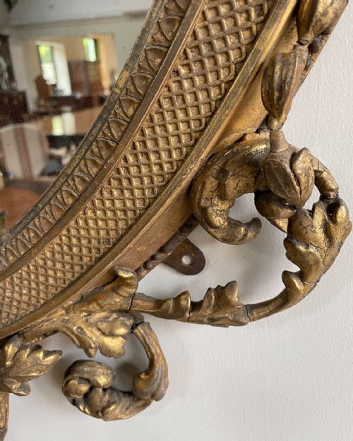 SPECTACULAR LARGE GILT GIRANDOLE MIRROR - ADDITIONAL PHOTO 6