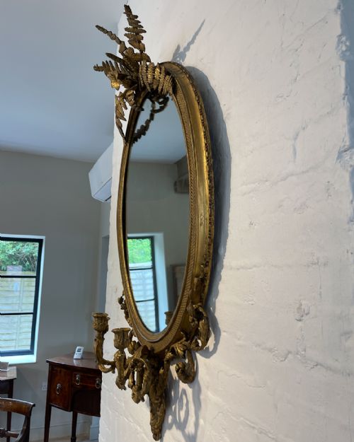 SPECTACULAR LARGE GILT GIRANDOLE MIRROR - ADDITIONAL PHOTO 9