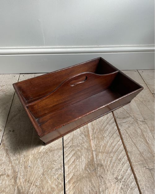 19TH CENTURY MAHOGANY CUTLERY TRAY - ADDITIONAL PHOTO 1