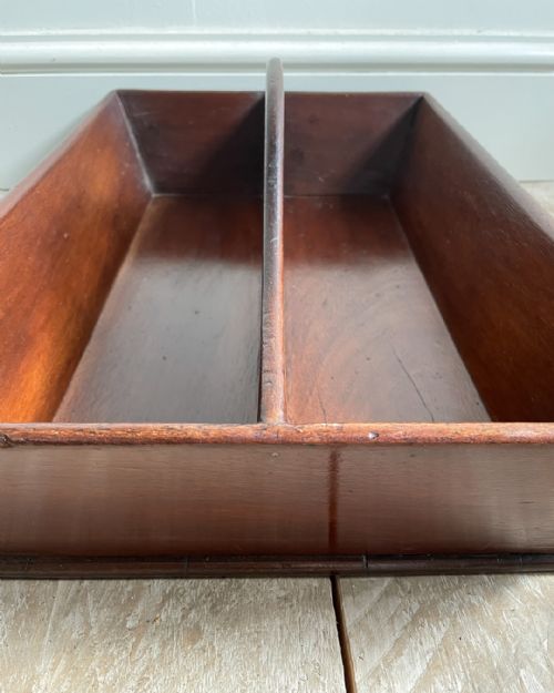 19TH CENTURY MAHOGANY CUTLERY TRAY - ADDITIONAL PHOTO 4