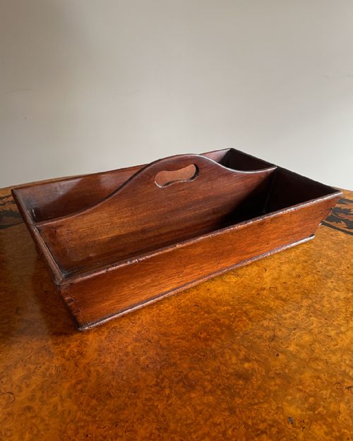 19TH CENTURY MAHOGANY CUTLERY TRAY - ADDITIONAL PHOTO 6