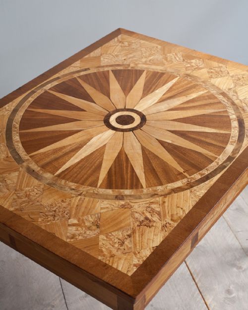 STUNNING EARLY 20TH CENTURY SCANDINAVIAN PARQUETRY CENTRE TABLE - ADDITIONAL PHOTO 3