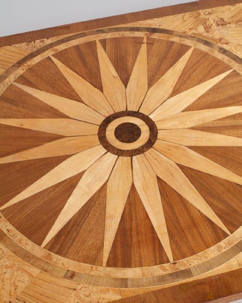 STUNNING EARLY 20TH CENTURY SCANDINAVIAN PARQUETRY CENTRE TABLE - ADDITIONAL PHOTO 5