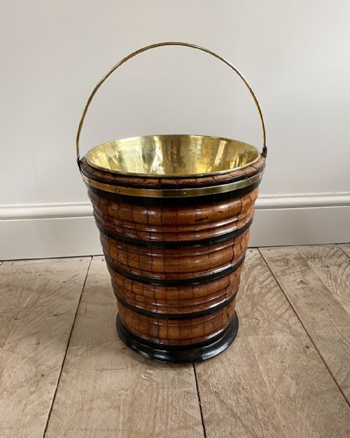 19TH CENTURY DUTCH CHERRYWOOD TEA BUCKET - ADDITIONAL PHOTO 2