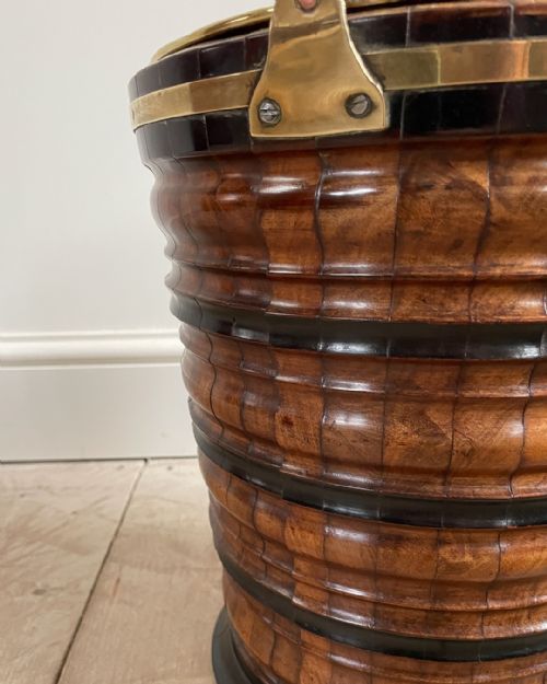 19TH CENTURY DUTCH CHERRYWOOD TEA BUCKET - ADDITIONAL PHOTO 3