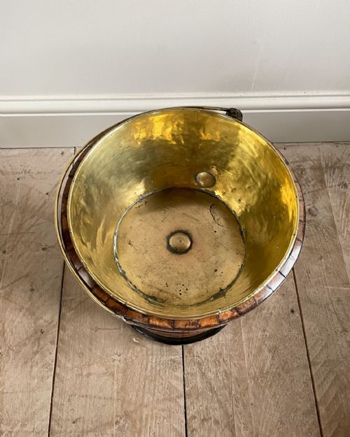 19TH CENTURY DUTCH CHERRYWOOD TEA BUCKET - ADDITIONAL PHOTO 4