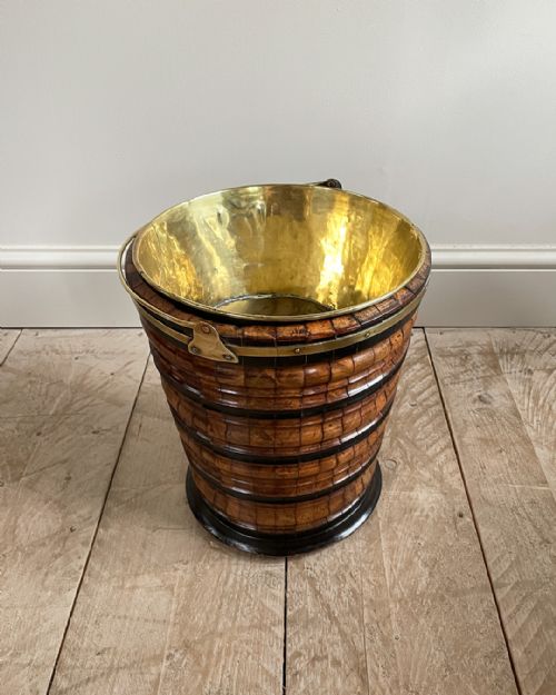 19TH CENTURY DUTCH CHERRYWOOD TEA BUCKET - ADDITIONAL PHOTO 6