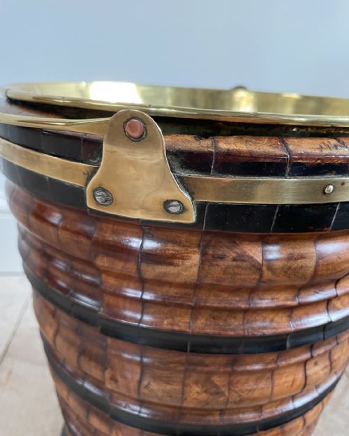 19TH CENTURY DUTCH CHERRYWOOD TEA BUCKET - ADDITIONAL PHOTO 7
