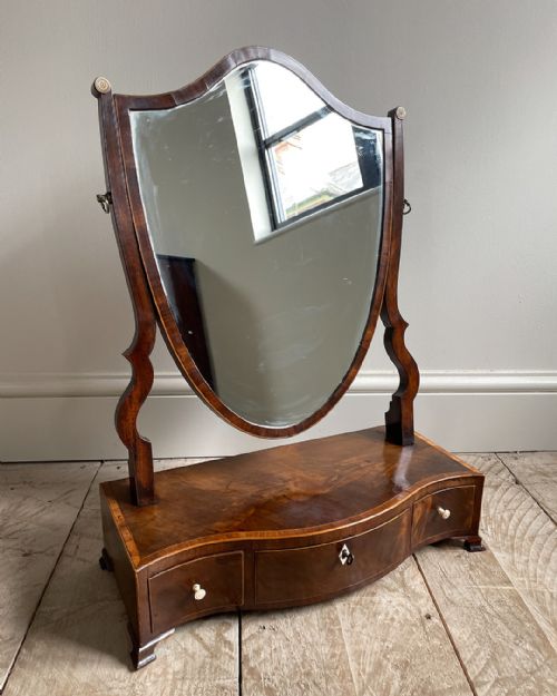 GEORGIAN MAHOGANY TOILET MIRROR - ADDITIONAL PHOTO 1