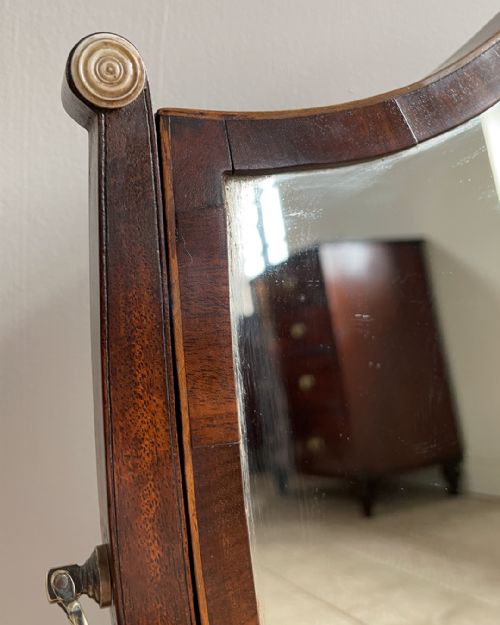 GEORGIAN MAHOGANY TOILET MIRROR - ADDITIONAL PHOTO 6