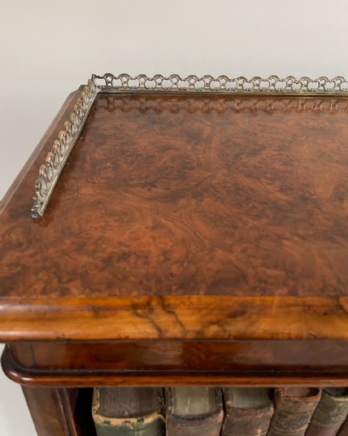 19TH CENTURY WALNUT OPEN BOOKCASE - ADDITIONAL PHOTO 7