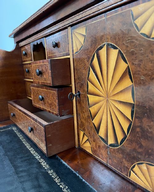 GEORGIAN MAHOGANY SECRETAIRE CHEST OF DRAWERS - ADDITIONAL PHOTO 6