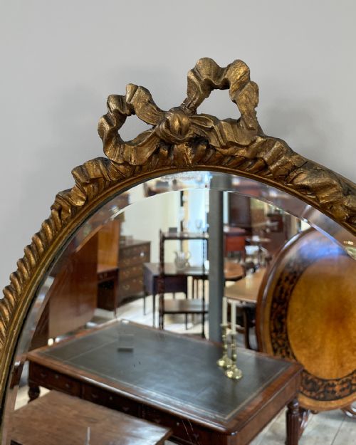PAIR OF EDWARDIAN OVAL GILT MIRRORS - ADDITIONAL PHOTO 6