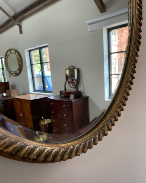 PAIR OF EDWARDIAN OVAL GILT MIRRORS - ADDITIONAL PHOTO 8
