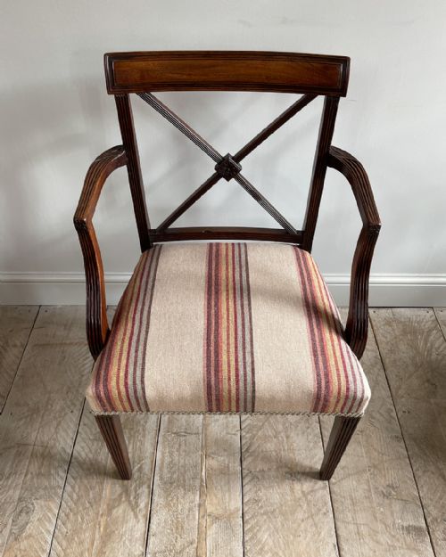 FINE PAIR OF GEORGIAN MAHOGANY CARVER CHAIRS - ADDITIONAL PHOTO 3