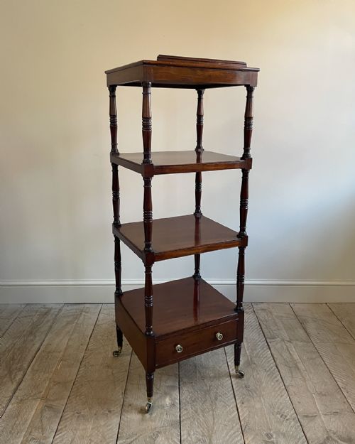 fine quality regency mahogany whatnot - CATEGORY: ANTIQUE FURNITURE - DATED 19TH CENTURY