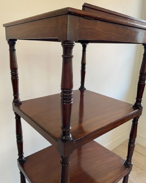 FINE QUALITY REGENCY MAHOGANY WHATNOT - ADDITIONAL PHOTO 2