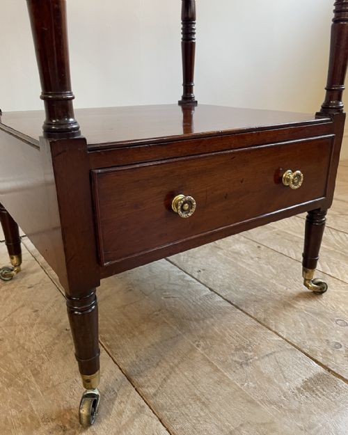 FINE QUALITY REGENCY MAHOGANY WHATNOT - ADDITIONAL PHOTO 5