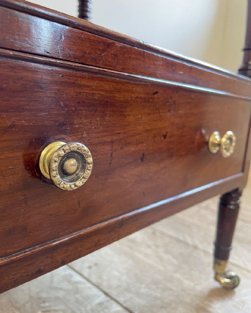 FINE QUALITY REGENCY MAHOGANY WHATNOT - ADDITIONAL PHOTO 8