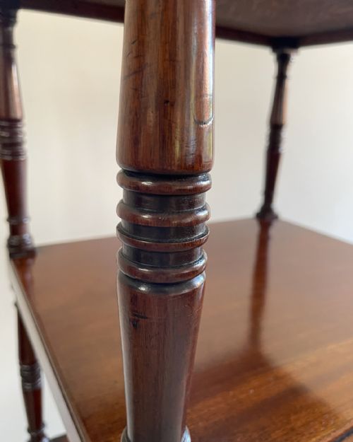 FINE QUALITY REGENCY MAHOGANY WHATNOT - ADDITIONAL PHOTO 9