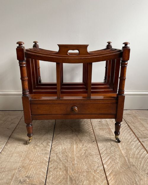GEORGE IV MAHOGANY CANTERBURY - ADDITIONAL PHOTO 1
