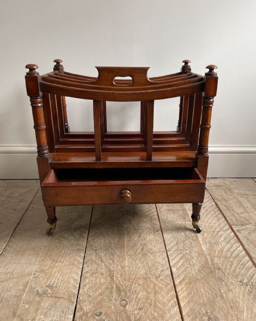 GEORGE IV MAHOGANY CANTERBURY - ADDITIONAL PHOTO 2