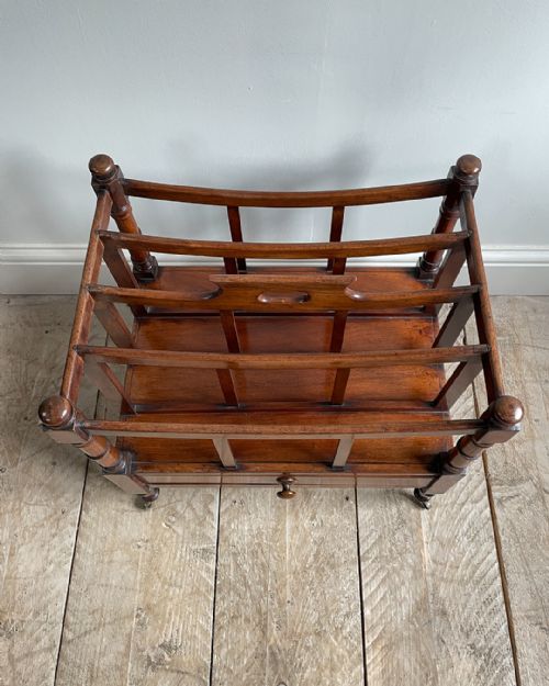 GEORGE IV MAHOGANY CANTERBURY - ADDITIONAL PHOTO 4