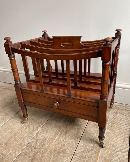 GEORGE IV MAHOGANY CANTERBURY - ADDITIONAL PHOTO 5