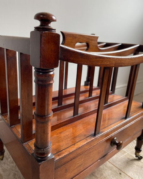 GEORGE IV MAHOGANY CANTERBURY - ADDITIONAL PHOTO 7
