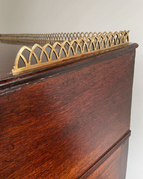 FINE QUALITY GEORGE III MAHOGANY ROLL TOP DESK - ADDITIONAL PHOTO 9