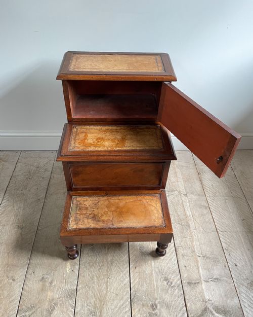 GEORGE IV MAHOGANY LIBRARY STEPS - ADDITIONAL PHOTO 6