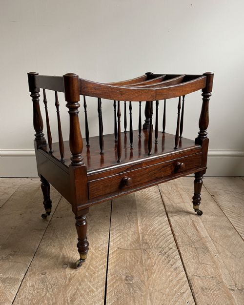 regency rosewood canterbury - CATEGORY: ANTIQUE FURNITURE - DATED 19TH CENTURY