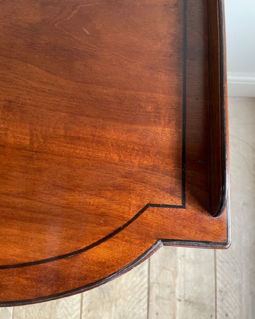 REGENCY MAHOGANY BOWFRONT DRESSING TABLE - ADDITIONAL PHOTO 9