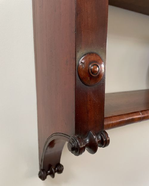 19TH CENTURY MAHOGANY WALL SHELVES - ADDITIONAL PHOTO 6