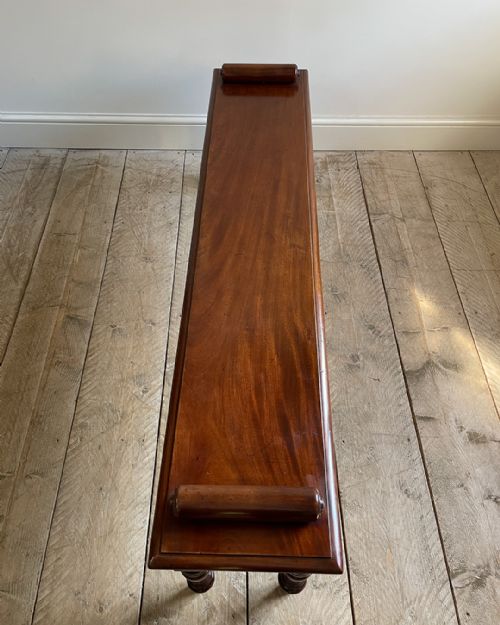 GOOD QUALITY 19TH CENTURY HALL BENCH - ADDITIONAL PHOTO 5